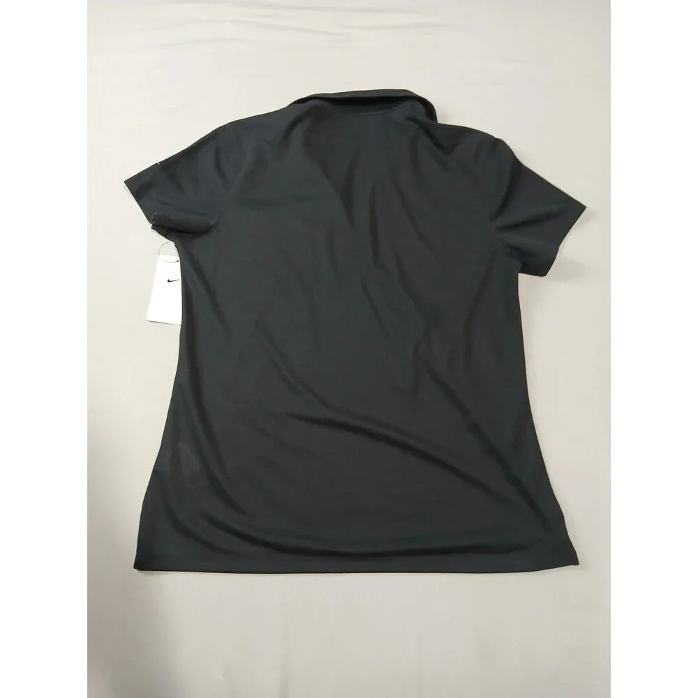 Nike Golf Dri-FIT Polo Womens Size L Black Dan-O's Seasoning Embroidered NWT